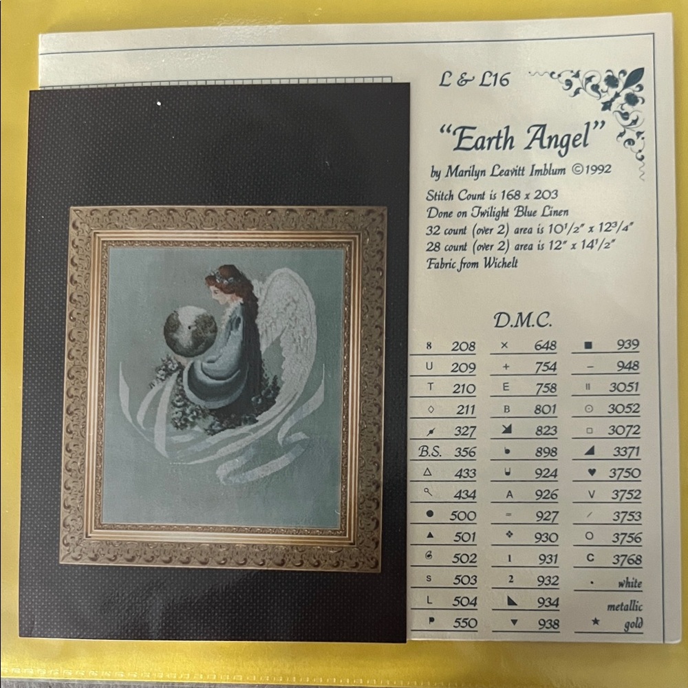 "Earth Angel" Lavender & Lace Victorian Designs Cross Stitch Pattern